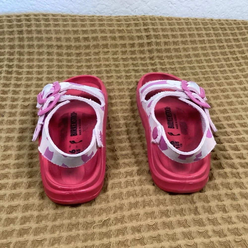 Birkenstock Rio Kids EVA Sandals Pink Camo Size 35 EU Youth 26 US C8